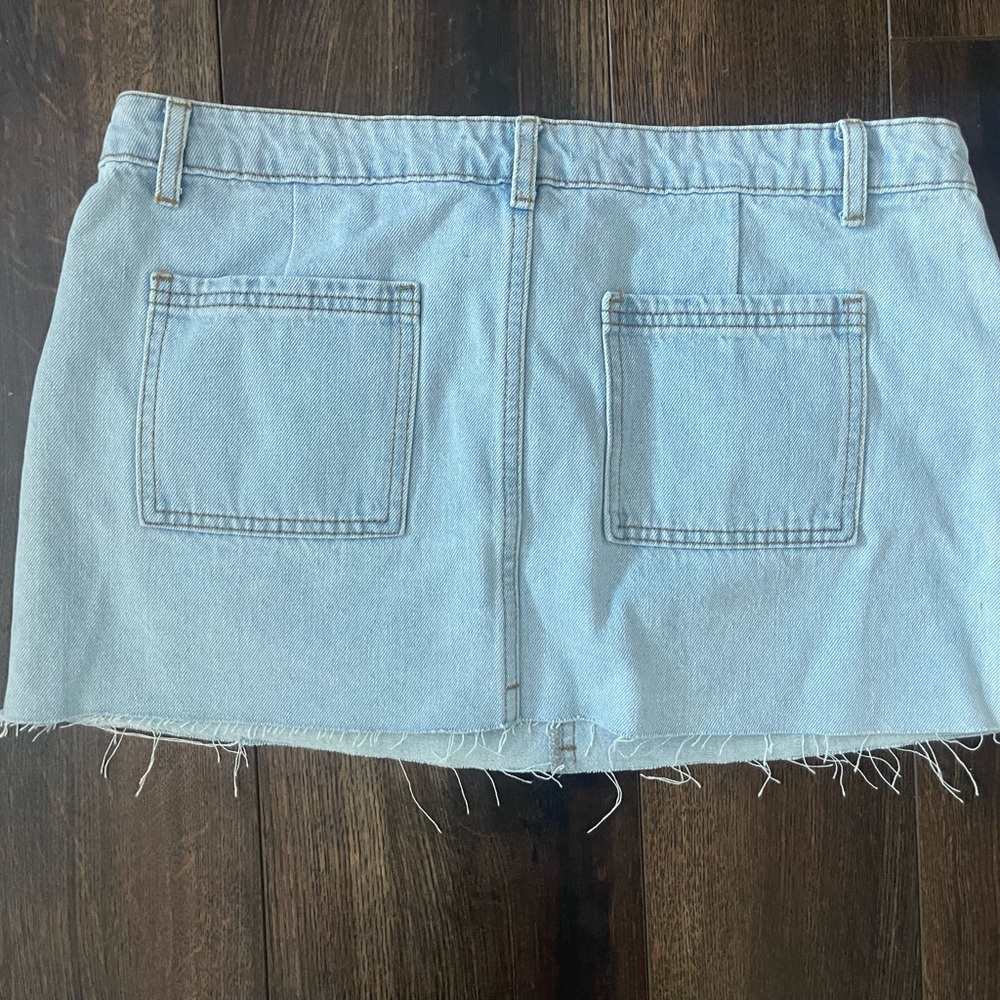 Addicted Brands Light Blue Mini Skirt worn once